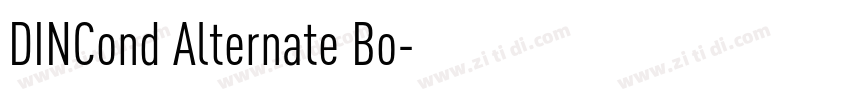 DINCond Alternate Bo字体转换